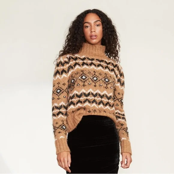 Veronica beard leopard sweater hotsell